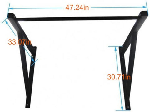 French Fitness Wall Mounted Pull Up Bar (New)
