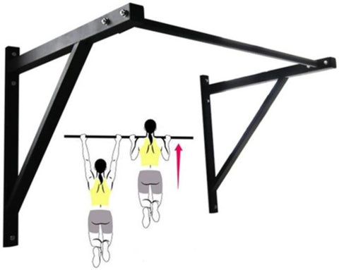 French Fitness Wall Mounted Pull Up Bar (New)