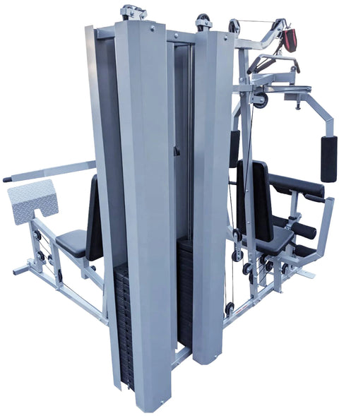 French Fitness X2 Corner Home Gym System - Silver (New)