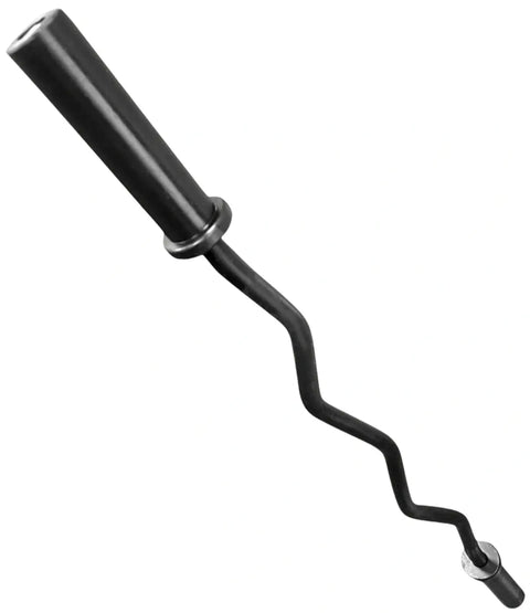 French Fitness Black 47" Olympic EZ Curl Bar (New)