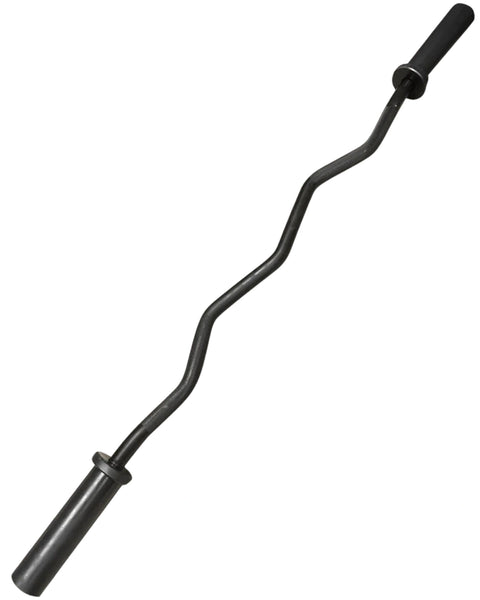 French Fitness Black 47" Olympic EZ Curl Bar (New)
