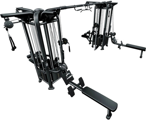 French Fitness FFB Black 8 Stack Multi Jungle Gym (New)