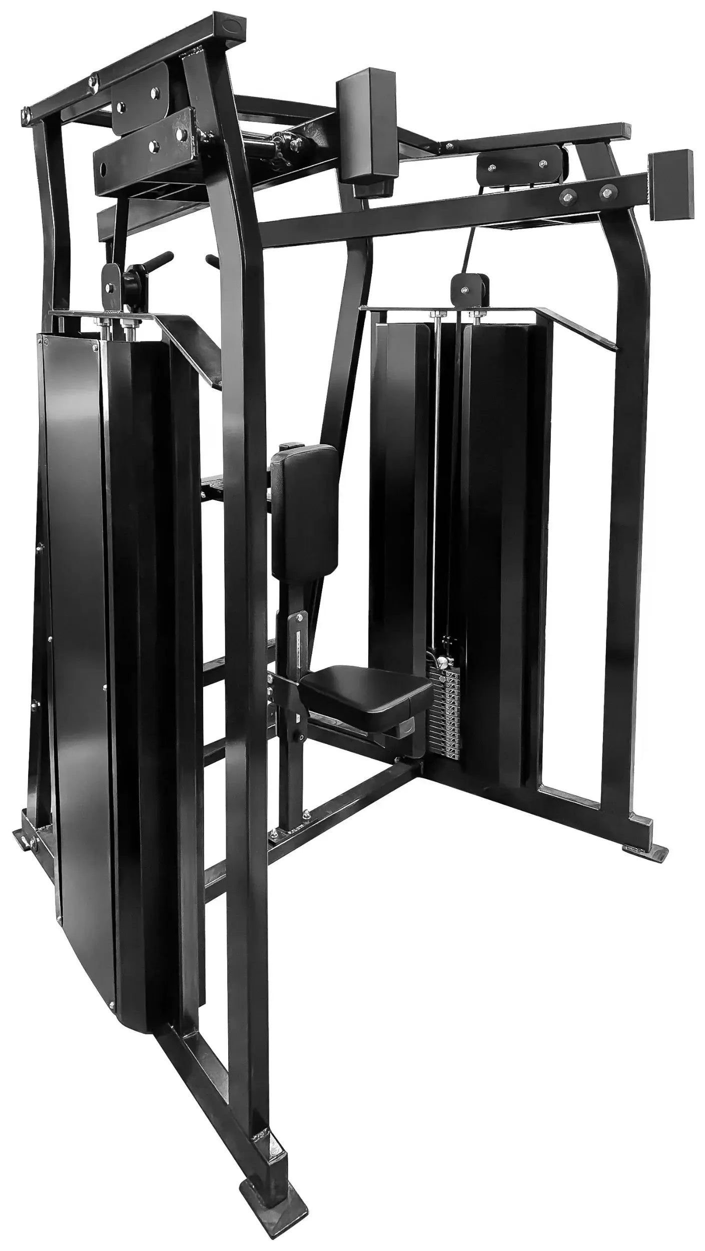 French Fitness FFB Black Dual Stack High Row (New) Image 3