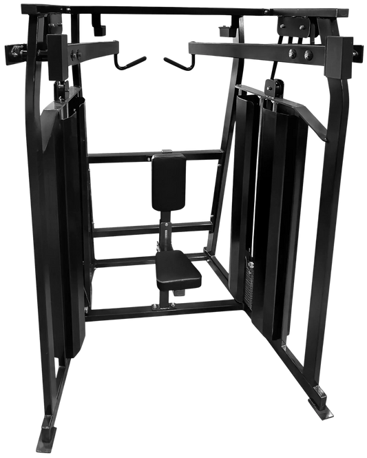 French Fitness FFB Black Dual Stack High Row (New) Image