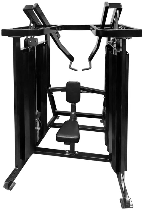 French Fitness FFB Black Dual Stack Low Row (New)