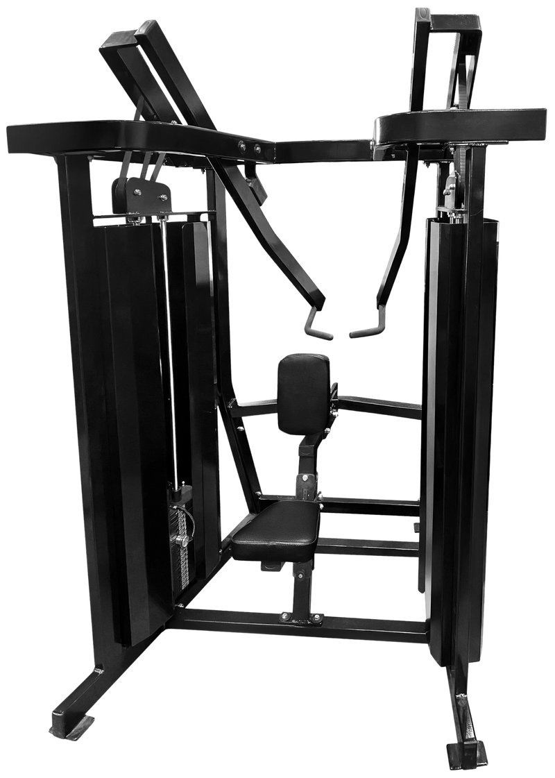 French Fitness FFB Black Dual Stack Low Row (New)