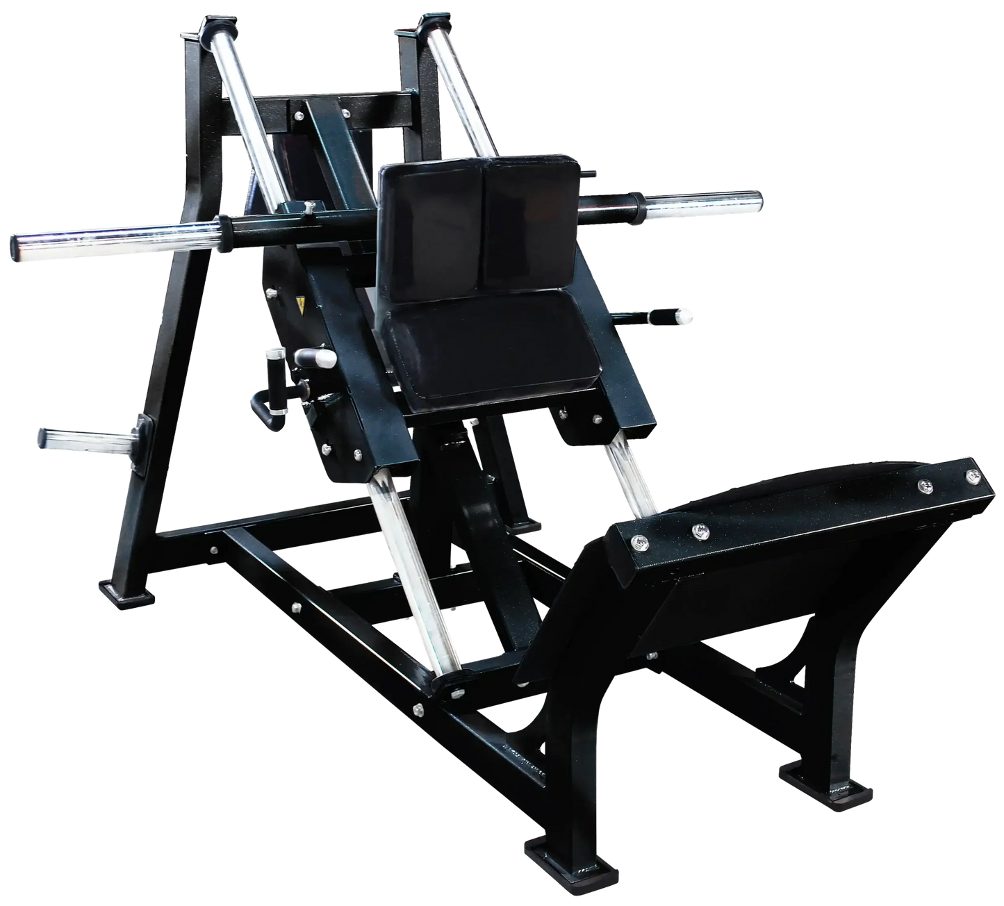 French Fitness - Black FFB Linear Hack Squat (New) - Angled View