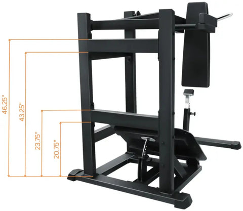 French Fitness FFB Black Pendulum Squat Leg Press Machine (New)