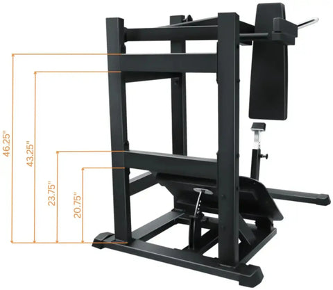 French Fitness FFB Black Pendulum Squat Leg Press Machine (New) Image 6