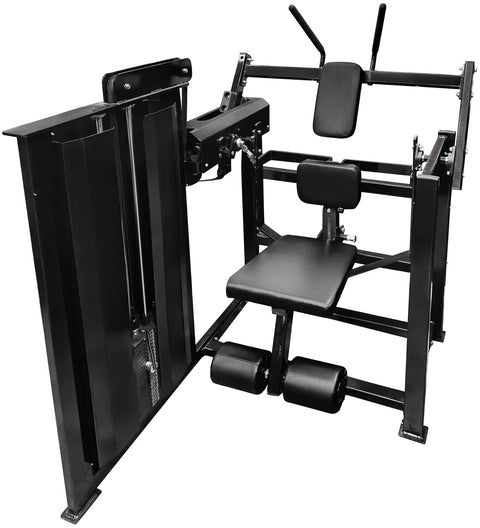 French Fitness FFB Black Single Stack Abdominal Crunch (New)
