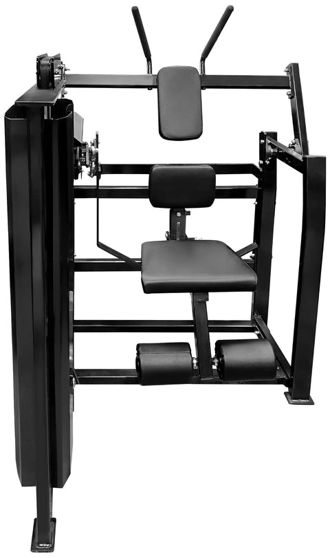French Fitness FFB Black Single Stack Abdominal Crunch (New)