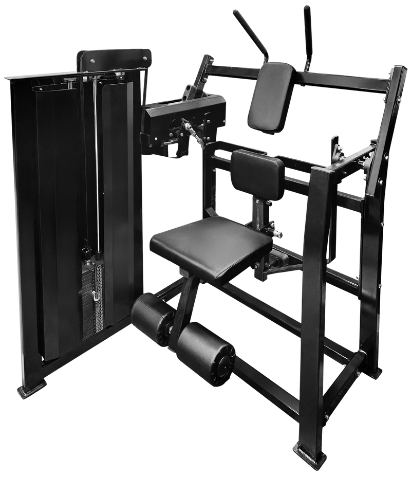 French Fitness FFB Black Single Stack Abdominal Crunch (New)