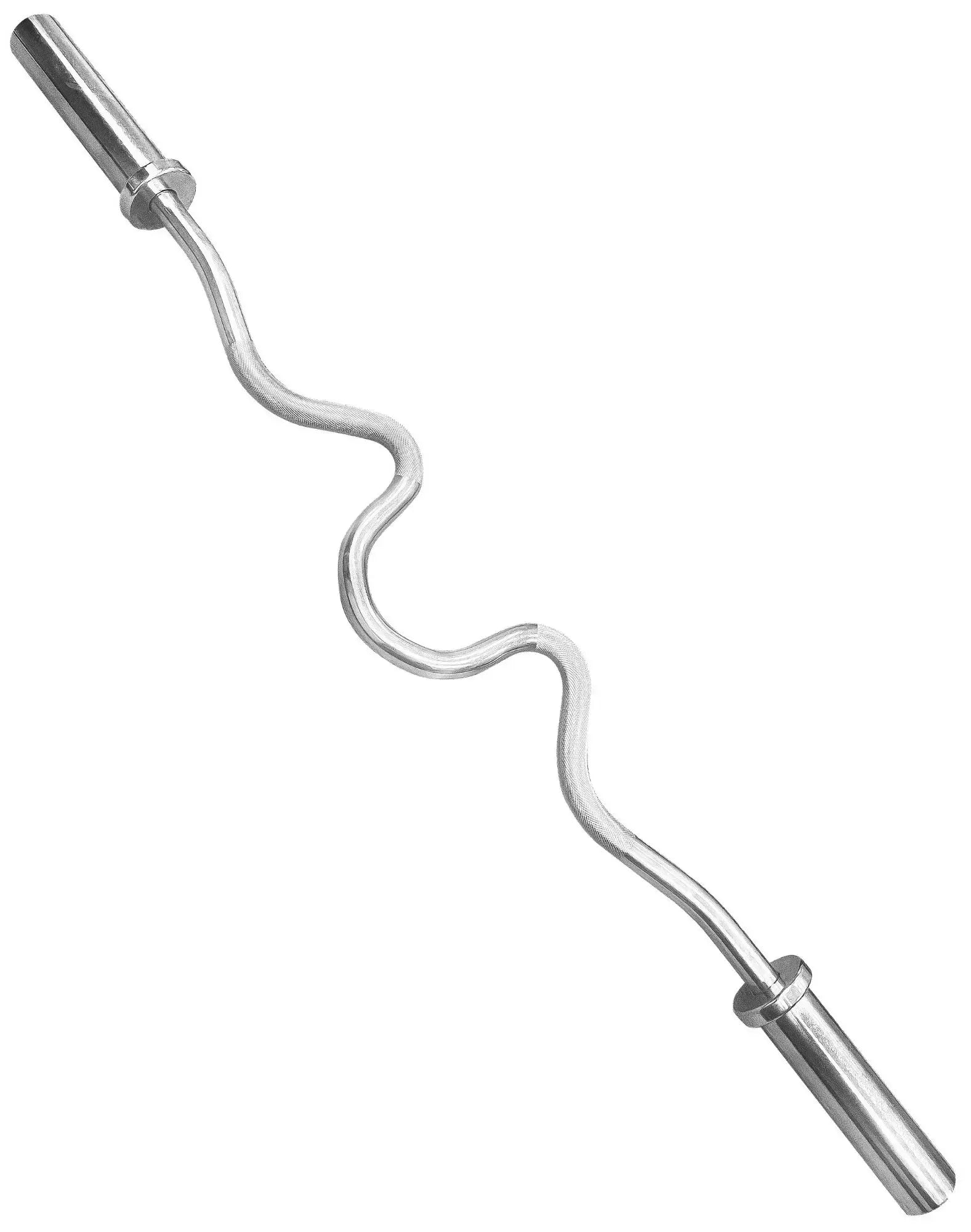 French Fitness - Chrome 47" Olympic Combination Bar (New) - Angled View