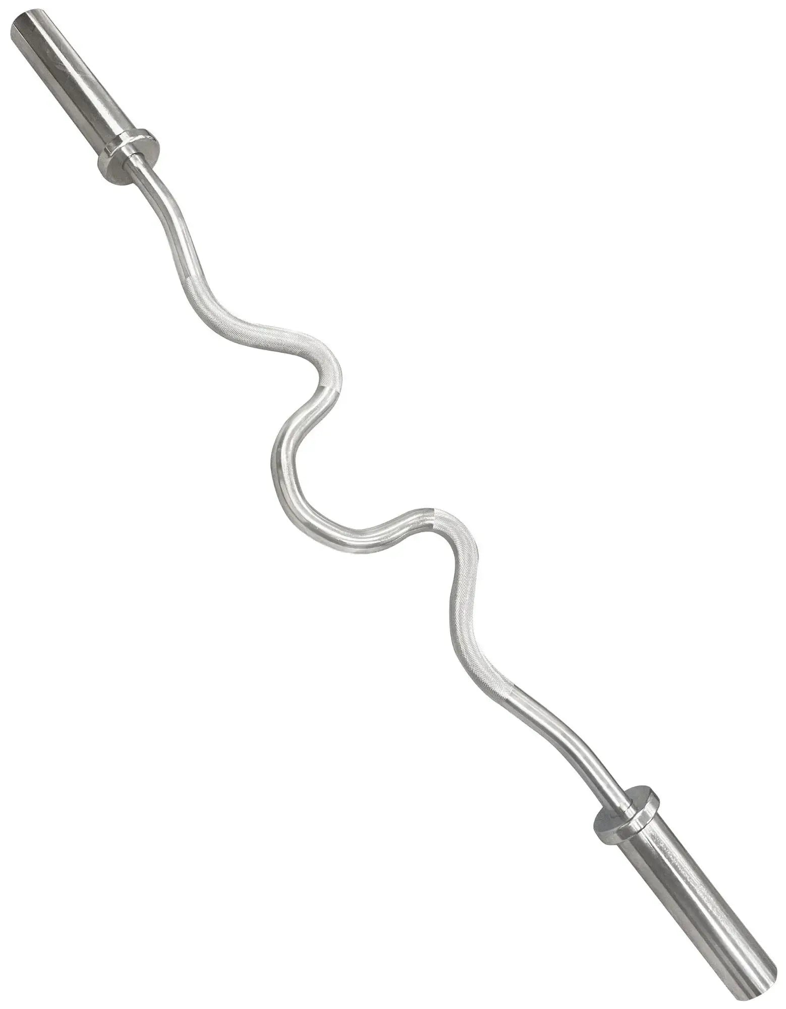 French Fitness - Chrome 47" Olympic Combination Bar (New) - Angled View