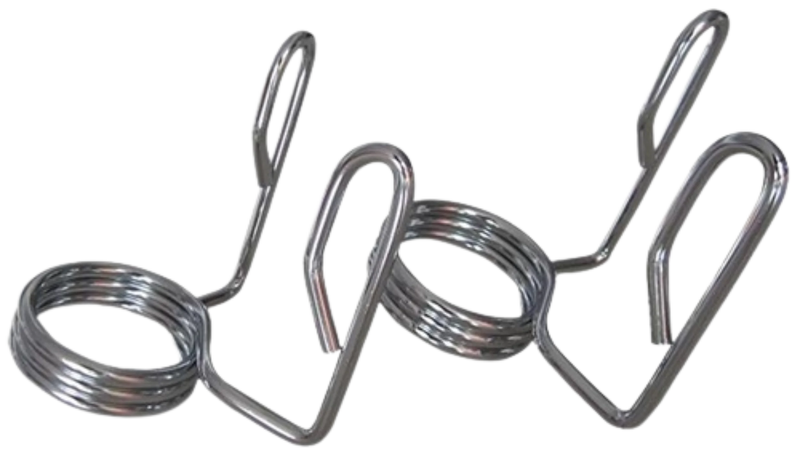 French Fitness Chrome Olympic Spring Collar - Set of 2 (New)