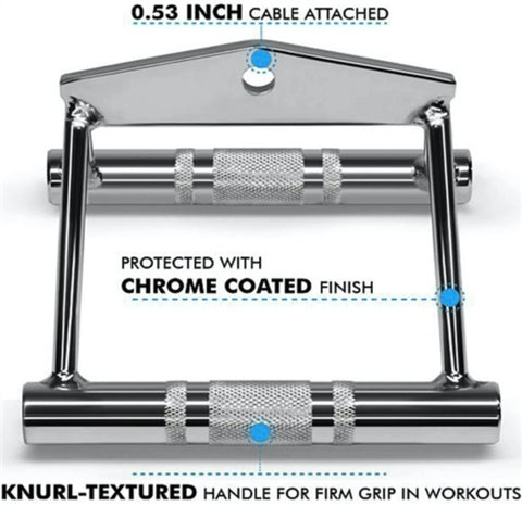 French Fitness Chrome FFC-SRCB Seated Row/Chin Bar (New)