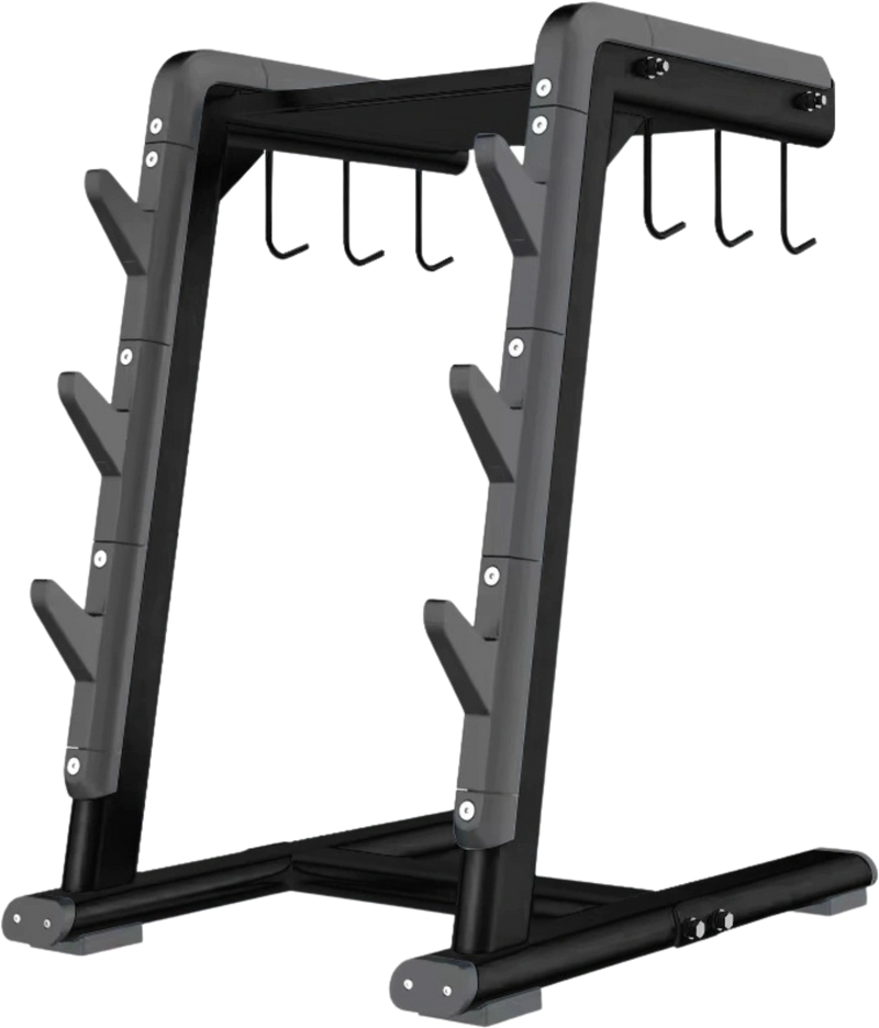 French Fitness Marin Accessory, Handle, & 3 Bar Storage Rack (New)