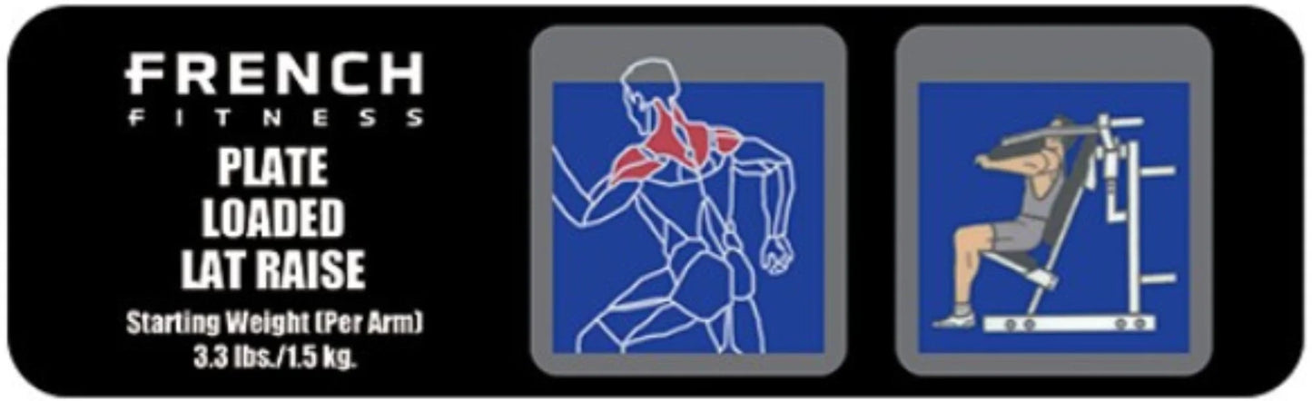 French Fitness Marin Lateral Lat Raise Plate Loaded (New) Image 2