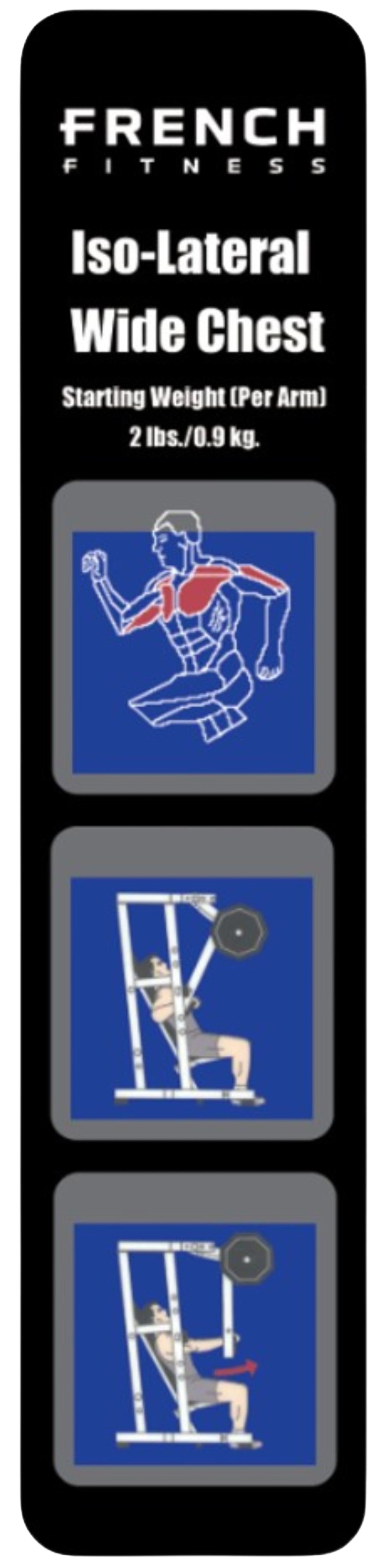 French Fitness Napa Iso-Lateral Wide Chest Plate Loaded (New) Image 2