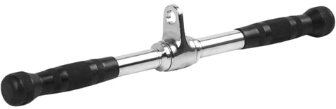 French Fitness Rubber Grip 21" Revolving Straight Bar (New)