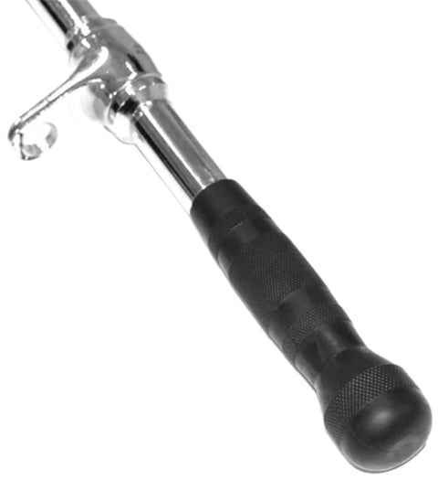 French Fitness Rubber Grip 21" Revolving Straight Bar (New)