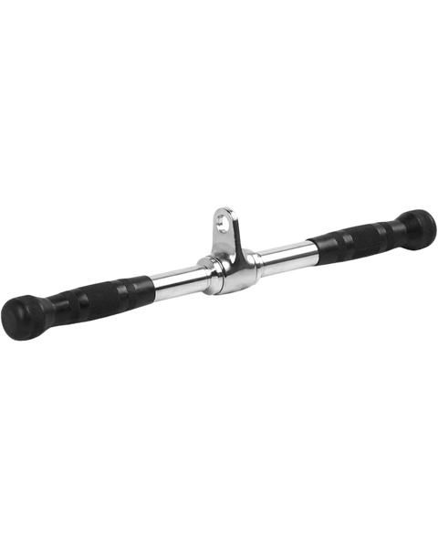 French Fitness Rubber Grip 21" Revolving Straight Bar (New)