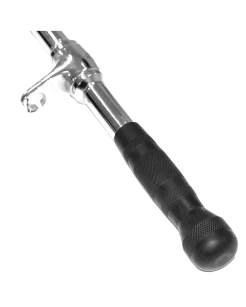 French Fitness Rubber Grip 21" Revolving Straight Bar (New)