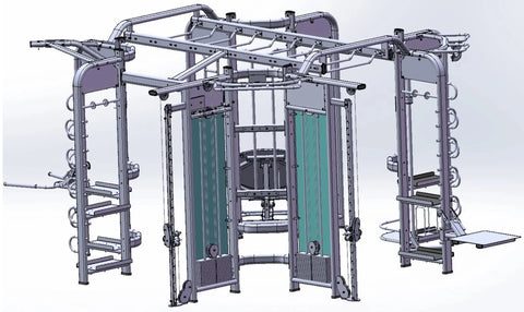 French Fitness FFS Silver 360XL Energy Group Training System (New)