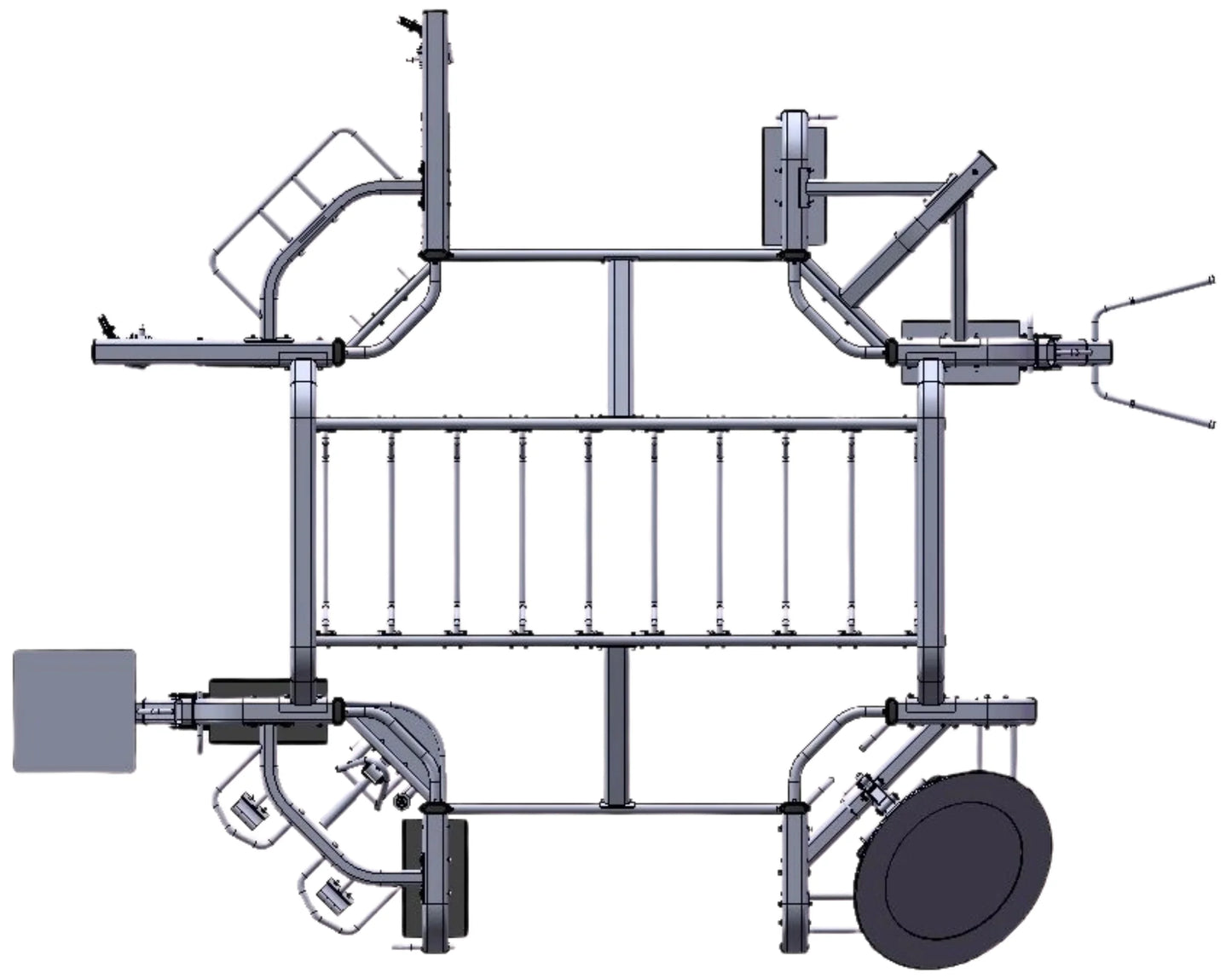 French Fitness FFS Silver 360XL Energy Group Training System (New)