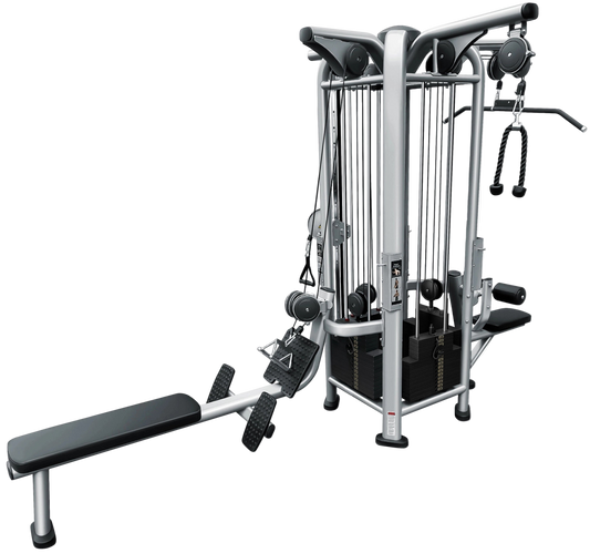 French Fitness FFS Silver 4 Stack Multi Jungle Gym (New)