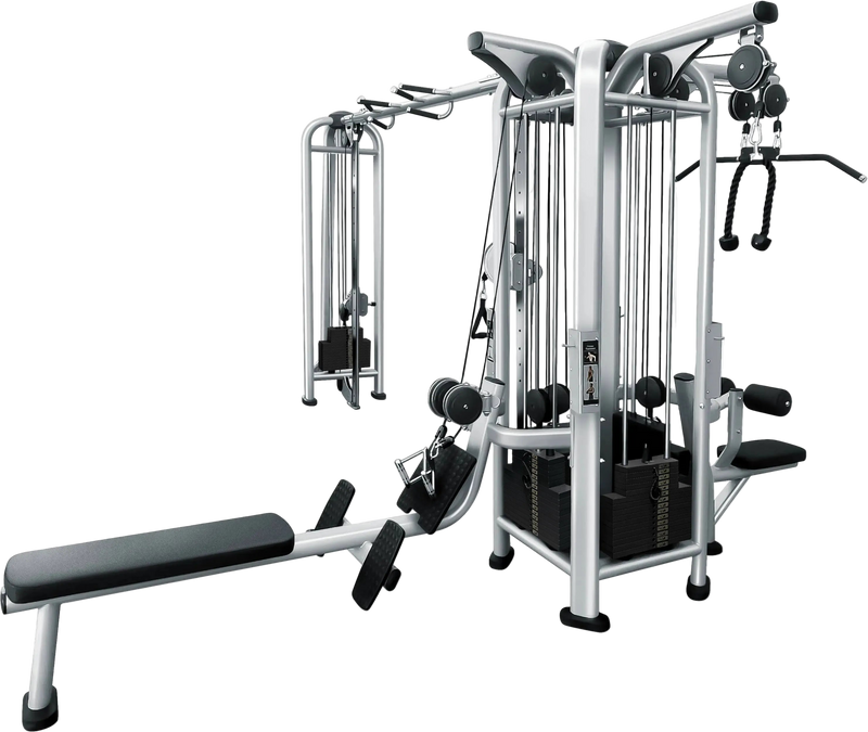 French Fitness FFS Silver 5 Stack Multi Jungle Gym (New)