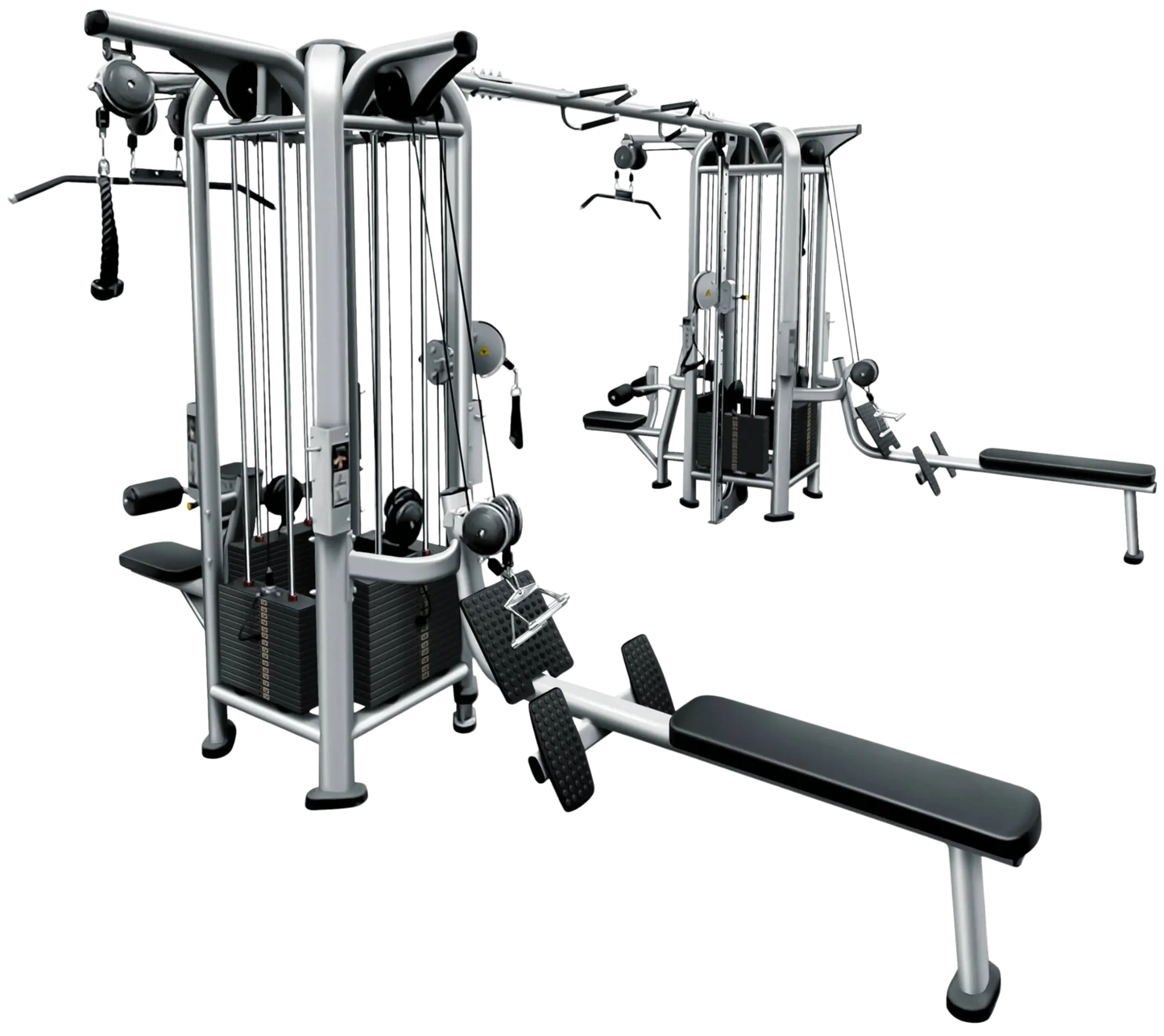 French Fitness FFS Silver 8 Stack Multi Jungle Gym (New) Image