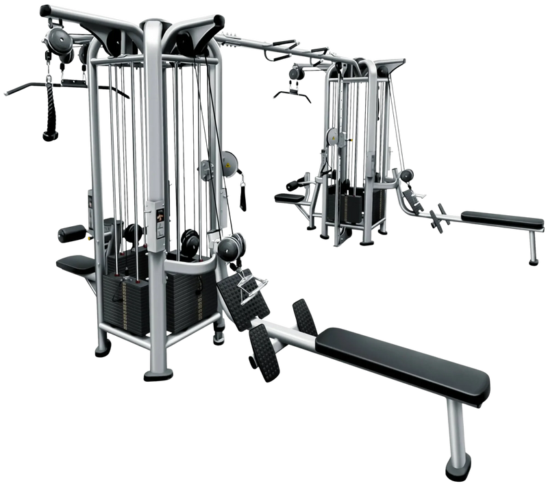 French Fitness FFS Silver 8 Stack Multi Jungle Gym (New)