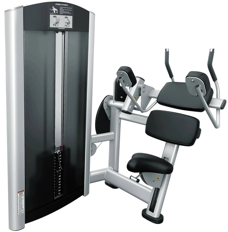 French Fitness FFS Silver Selectorized Abdominal Crunch (New)