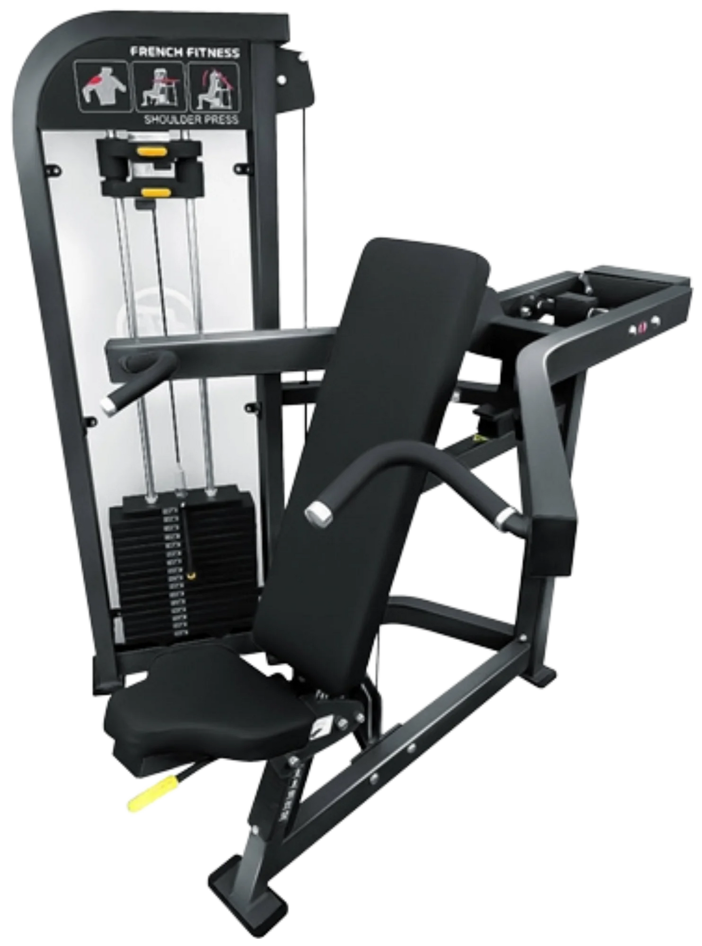 French Fitness Tahoe Shoulder Press - Angled View