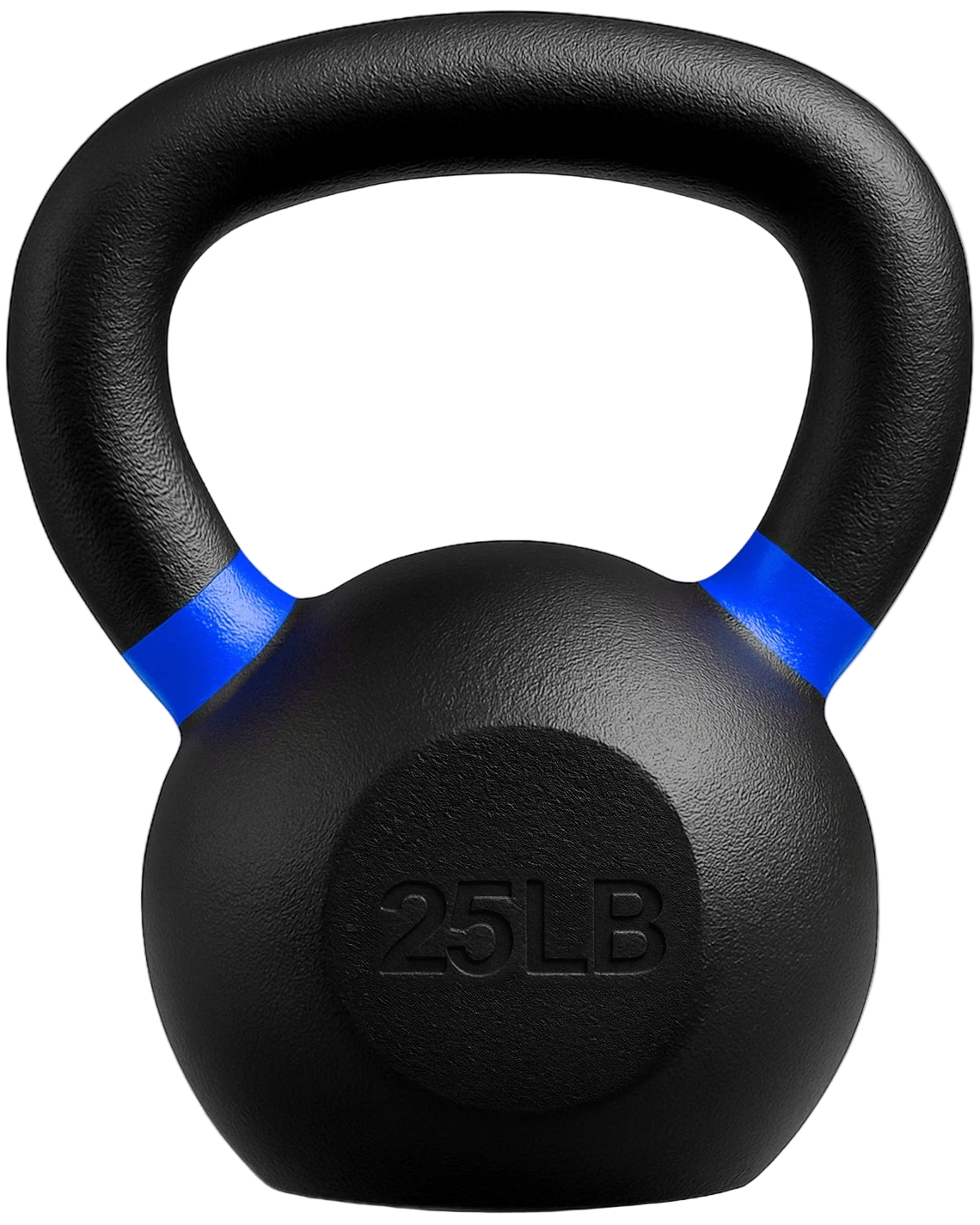 French Fitness Cast Iron Kettlebell 25 lbs (New) - Front View