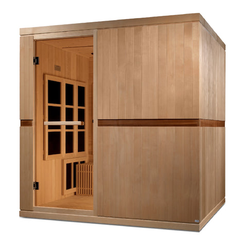GoldenDesigns GDI-6880-02 Elite Catalonia 8 Person Ultra Low EMF FAR Infrared Sauna (New)
