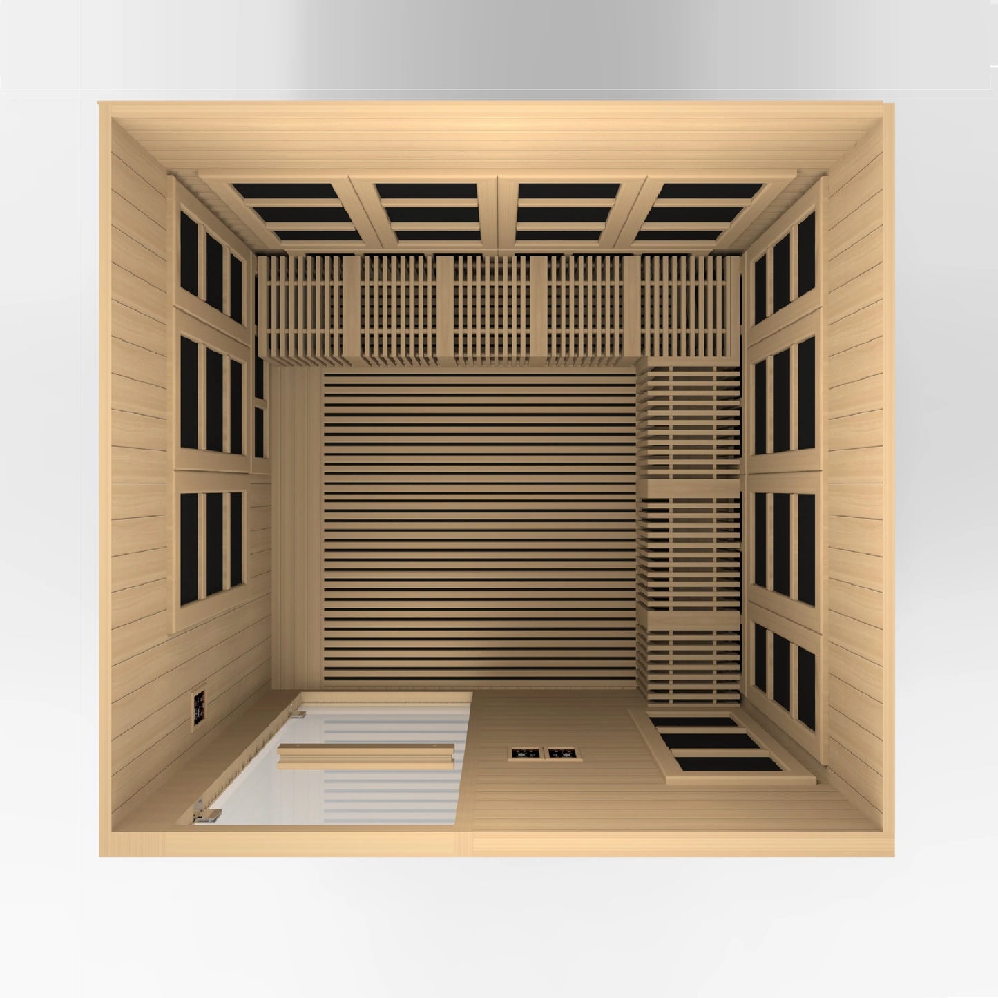 GoldenDesigns GDI-6880-02 Elite Catalonia 8 Person Ultra Low EMF FAR Infrared Sauna (New) Image 9