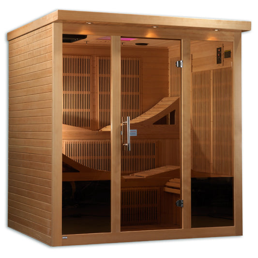 GoldenDesigns GDI-6996-01 Monaco Elite 6 Person Near Zero EMF Far Infrared Sauna (New) Image