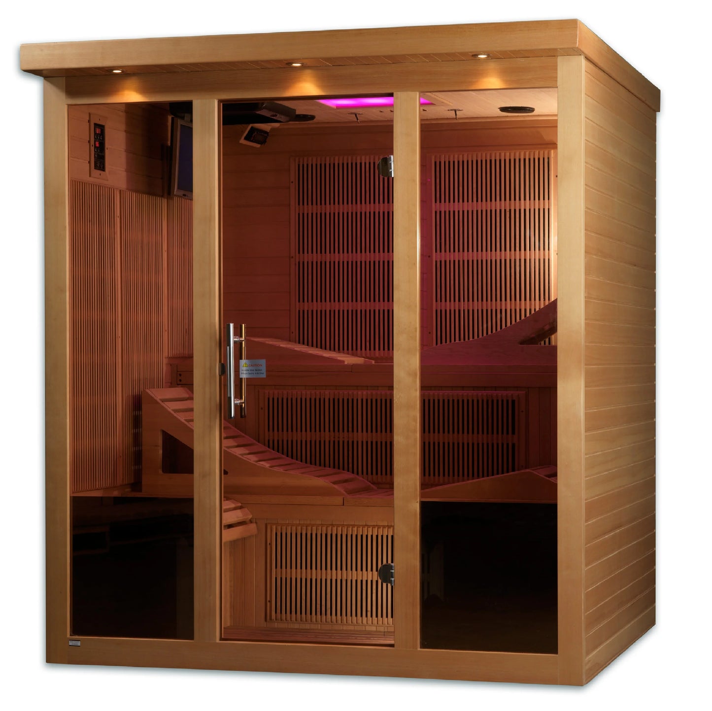 GoldenDesigns GDI-6996-01 Monaco Elite 6 Person Near Zero EMF Far Infrared Sauna (New) Image 2