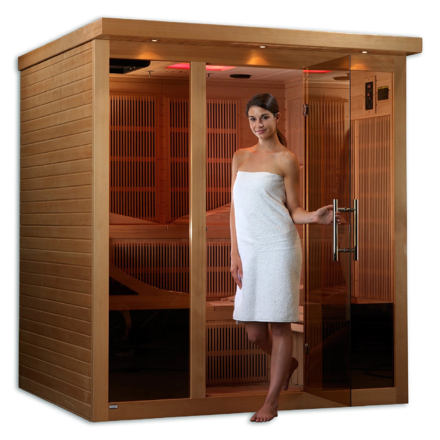 GoldenDesigns GDI-6996-01 Monaco Elite 6 Person Near Zero EMF Far Infrared Sauna (New) Image 3