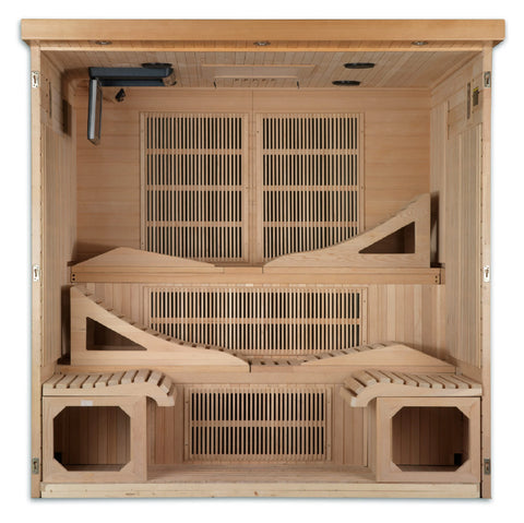 GoldenDesigns GDI-6996-01 Monaco Elite 6 Person Near Zero EMF Far Infrared Sauna (New)