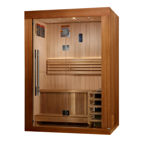 Golden Designs GDI-7289-02 Sundsvall Traditional Steam Sauna - Canadian Red Cedar (New)