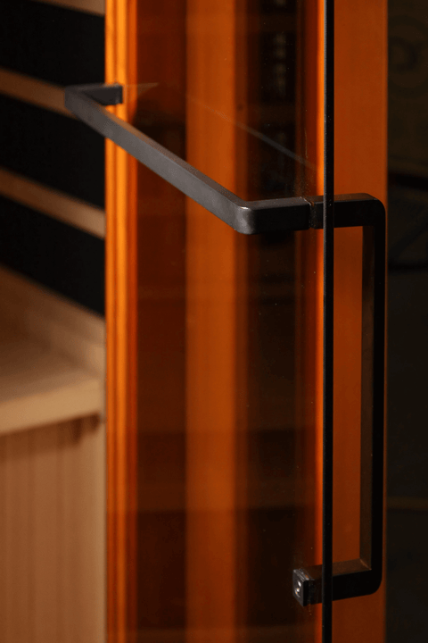 Golden Designs GDI-8035-03 3-Person Corner Full Spectrum PureTech Near Zero EMF FAR Infrared Sauna with Himalayan Salt Bar (New) Image 12