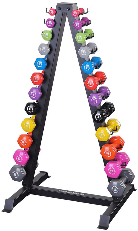 Body Solid GDR24B 12 Pair Vertical Dumbbell Rack (New)