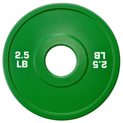 French Fitness Olympic Colored Bumper Plate 2.5 lbs - Blank (New)