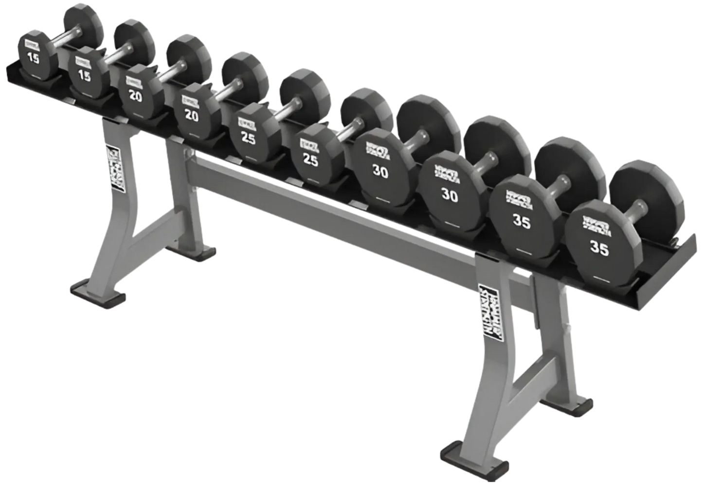 Hammer Strength Single Tier Dumbbell Rack (Remanufactured) Image