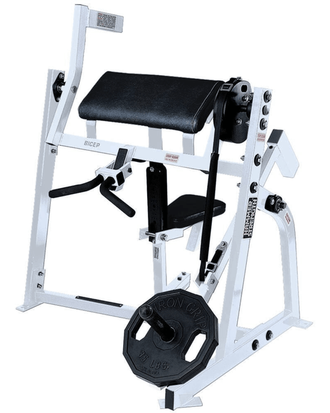 Hammer Strength PL-BI Plate-Loaded Seated Bicep (Remanufactured) Image