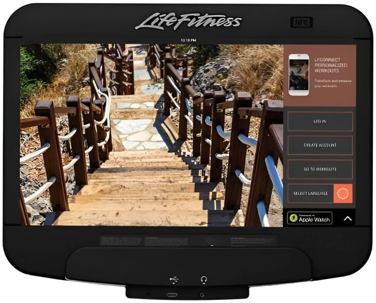 Life Fitness Integrity Treadmill wSE3 HD Treadmill - Console View