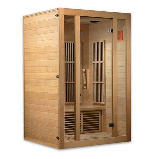 GoldenDesigns MX-J206-01-ZF Maxxus Seattle 2 Person Near Zero EMF FAR Infrared Sauna (New) Image